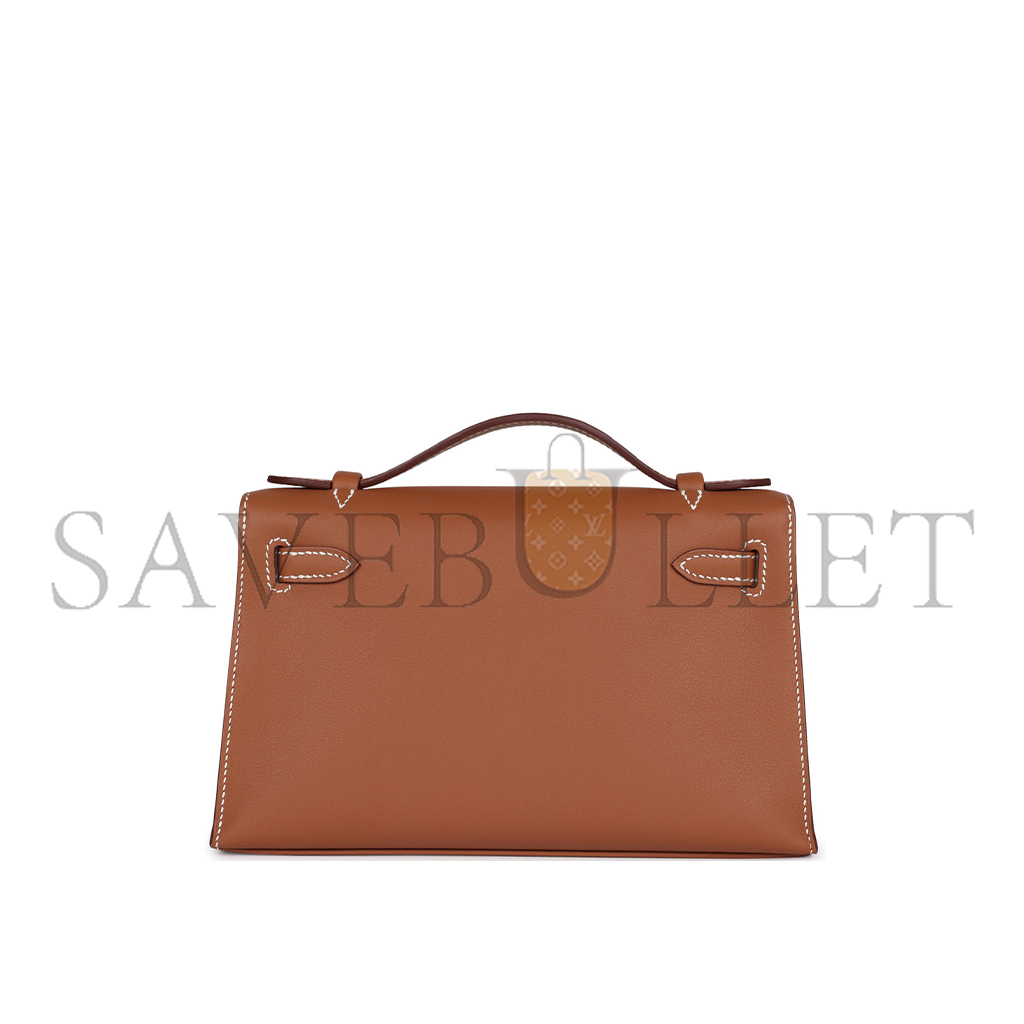 H**mes master kelly pochette gold swift gold hardware (22*14*7cm)